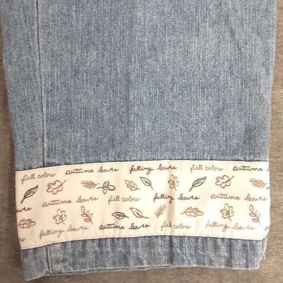 Vintage Christopher & Banks Jean Crop Pants Sz 10 Fall Y2K Pockets Zip/Button - Picture 7 of 13